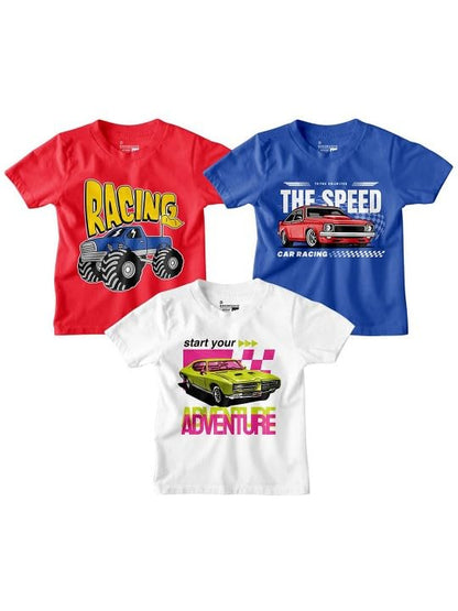 Bon Organik Boys Regular Fit T-Shirt (BON15009_Multicolor