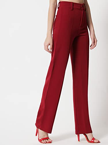 KOTTY Women Regular Fit Multicolor Viscose Rayon Trousers