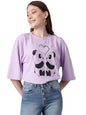 KOTTY Womens Cotton Blend Printed Oversized T-Shirts