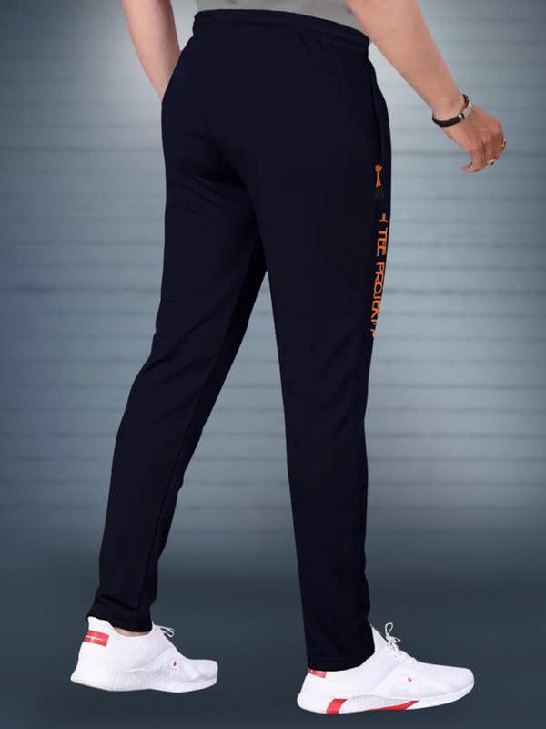 Tee Projekt Lycra Combo Soild & Zippered Pockets Style Regular Fit Track Pant for Men Jogger, Gym Wear, Yoga