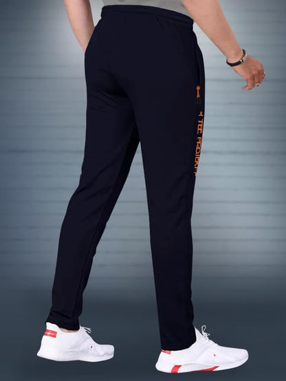 Tee Projekt Lycra Combo Soild & Zippered Pockets Style Regular Fit Track Pant for Men Jogger, Gym Wear, Yoga