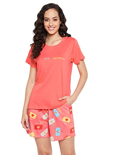 Clovia Cotton Night Suits for Women, Night Dresses for Women, Shorts Set for Women, Women Night Suit Set, Night Wear for Women, 