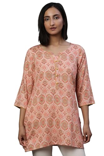 Aurelia Women'S Cotton Kurti (24Fea30415_Orange