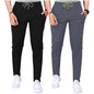 Tee Projekt Lycra Combo Soild & Zippered Pockets Style Regular Fit Track Pant for Men Jogger, Gym Wear, Yoga