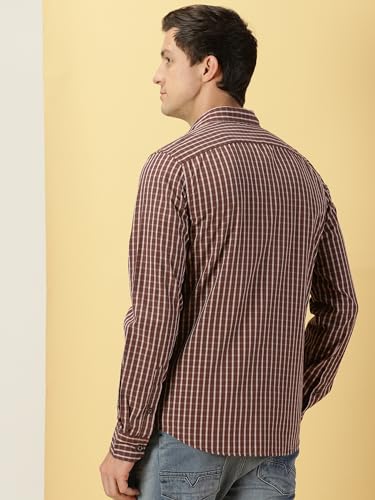 Thomas Scott Mens Slim Fit Shirt (TS1141_Brown