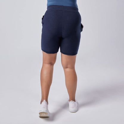 BlissClub Women Move All Day Shorts | Mid-Waist |Shorts with Pockets | Slant Pockets | Adjustable Flat Drawcord | Shorts for Wom