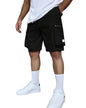 SMOWKLY Authentic Mens Cotton Classic Cargo Shorts || Elastic Waist & 4 Pockets || Regular Fit Above Knee Length Chino Half Pan