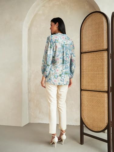 Leriya Fashion Printed Regular Fit Jeans Korean Trendi Western Tops For Women Stylish