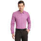 Turtle Men Purple Cotton Solid Slim Fit Formal Shirts