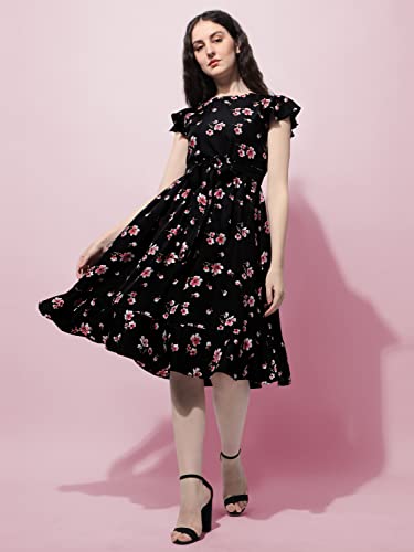 OOMPH! Womens Western & Fusion wear Western Dresses for Women Black - md505