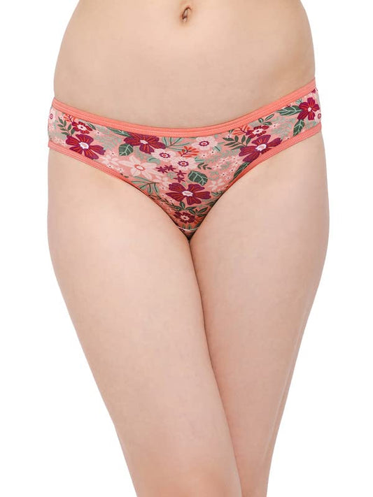 Clovia WomenS Cotton Low Waist Printed Bikini Panty (Pn3380Y22_Multi_Xl) Multicolour