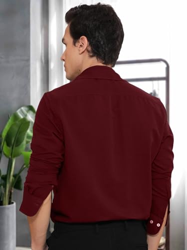 Pinkmint Men Shirt l Cotton Mens Shirt l Long Sleeve Shirt l Formal l Casual Regular Fit Shirt