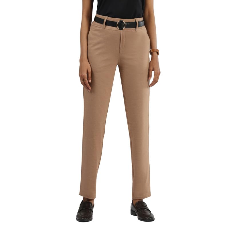 BlissClub Work-to-Wine Twill Straight Pants, Twill Pattern, Cotton Pants, Breathable and Stretchy