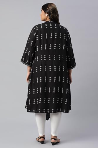 W for Woman Women's Viscose Rayon A-Line Kurta with Asymmetric Hemline