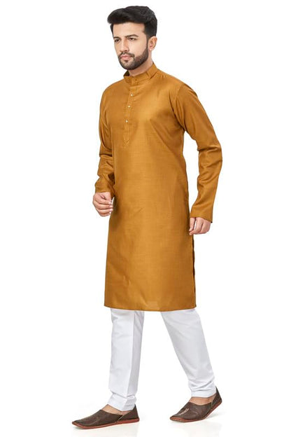Be Active MenS Traditional Solid Full Sleeves Kurta || Cotton Kurta For Men || Men Kurta For Wedding || Kurta For Men (N-Rfsk00