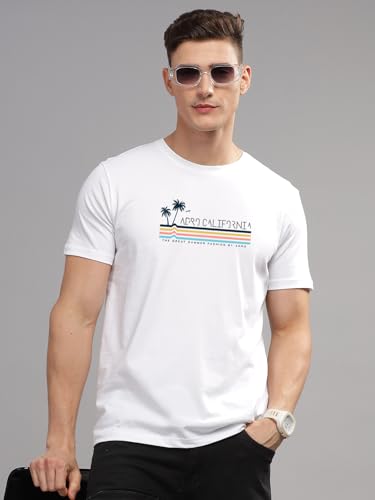 Adro Mens Printed T Shirt | The Super Soft Tshirt In India| Pure Cotton Lycra Breathable Fabric| 4 Way Stretch Smart Tech Fabric