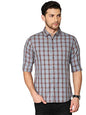 Dennis Lingo MenS Cotton Checkered Slim Fit Shirt With Pocket, Full Sleeve Shirt Suitable For Casual Wear, Formal Wear, Office