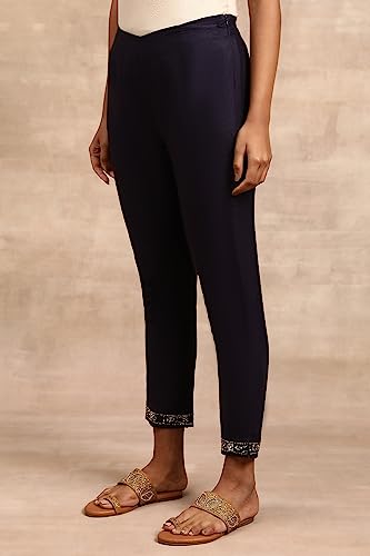 Folksong Strechable Slim Pants for Women | Trousers for Women | W for Woman