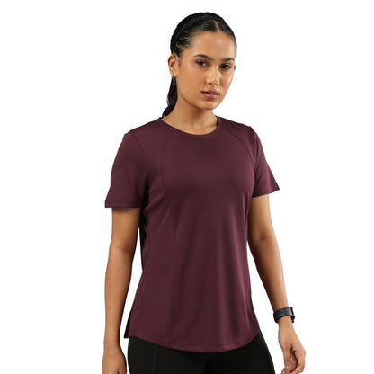 BlissClub CloudFlex Round Neck Tee, Weightless Comfort All Day Long, Feels Like Second Skin, Flattering fit,Insanely Lightweight