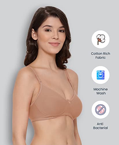 Lyra 551 Diana Spacer Full Coverage Premium Cotton C-Cup Bra For Women Skin