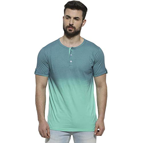 Campus Sutra Mens Multi-Coloured Colour-Blocked Half Sleeve Regular Fit T-Shirt for Casual Wear | Structured T-Shirt Crafted wi