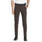 Turtle Men Knitted Brown Self Design Slim Fit Ceremonial Trouser