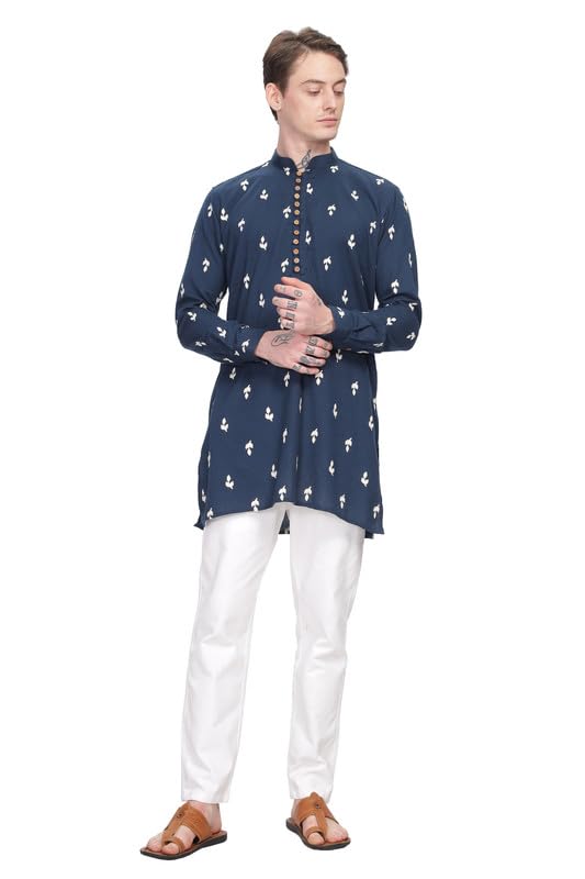 Be Active MenS Traditional Embroidered Full Sleeves Kurta || Cotton Kurta For Men || Men Kurta For Wedding || Kurta For Men (A-
