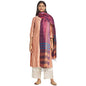 Fabindia Maroon Silk Woven Dupatta (2.5M X 92Cm)