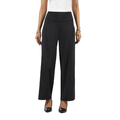BlissClub Women High Rise The Ultimate Wide Leg Pants - Lite | Pockets | High Waisted | Quick Dry | Drawstring Bliss Black | Siz