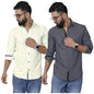 Pinkmint Combo Cotton Shirt for Men Button Down Spread Collar Shirt