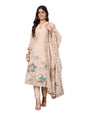 Varanga Women Floral Thread Embroidered Kaftan With Tonal Bottom