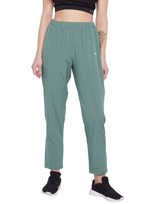 Clovia WomenS Comfort Fit Active Track Pants (Ab0052A17_Green_Xl)
