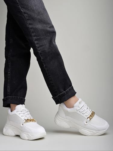 Shoetopia WomenS Suede Sneakers White