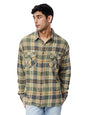 The Souled Store| Checks: Blue, Green, And Yellow Mens And Boys Shirts|Full Sleeve|Loose Fit Checks|100% Cotton Multicolored Men