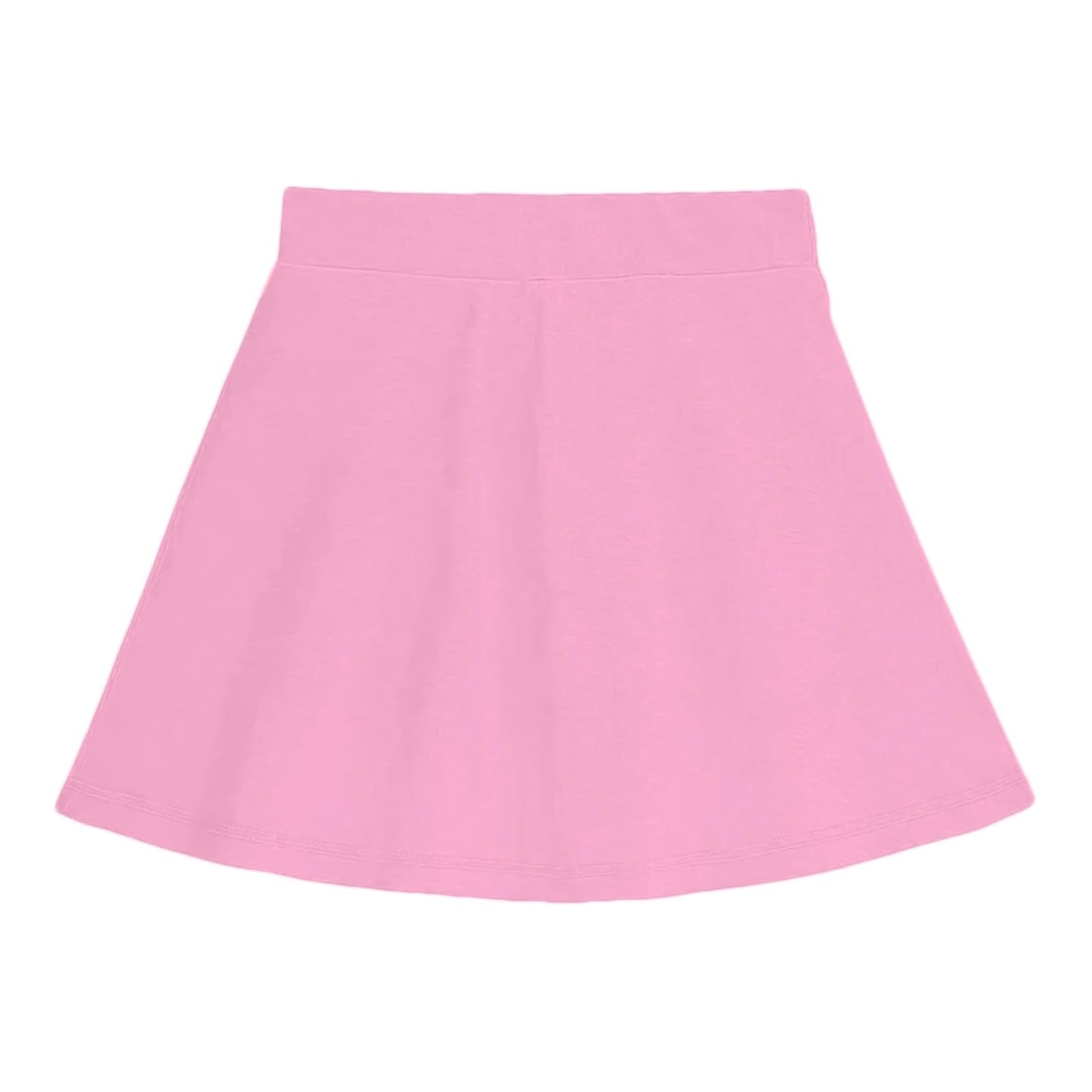 Kyda KidsGirls Cotton Printed Skirt Attached With Inner Lycra Shorts(Pack Of 1) Baby Pink