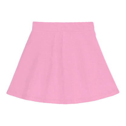 Kyda KidsGirls Cotton Printed Skirt Attached With Inner Lycra Shorts(Pack Of 1) Baby Pink