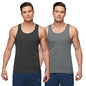 Xyxx MenS Super Combed Cotton Round Neck Ribbed Vest - High Moisture Absorbing Innerwear For Men With Anti-Microbial Silver Fin