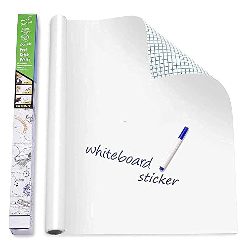 YAJNAS Whiteboard Wall Sticker for School, Office & Home | Self-Adhesive, Removable, Waterproof Whiteboard Wallpaper | Perfect f