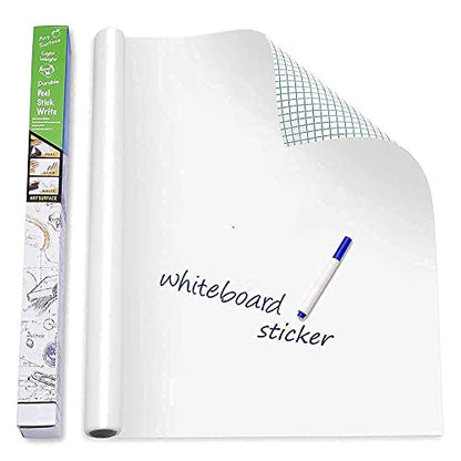 YAJNAS Whiteboard Wall Sticker for School, Office & Home | Self-Adhesive, Removable, Waterproof Whiteboard Wallpaper | Perfect f