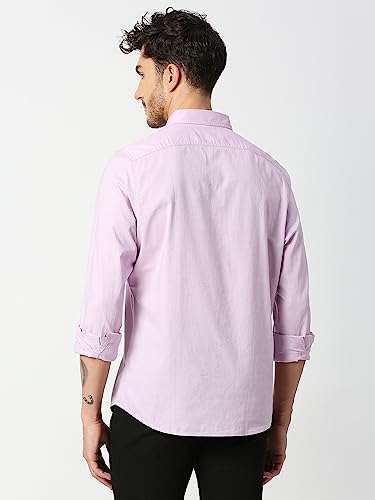 Thomas Scott Solid Color Long Sleeve Regular Fit Casual Shirt for Mens