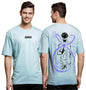 ADRO Oversize T Shirt for Men | Drop Shoulder Cotton T Shirt | Anime Oversize T-Shirt | Luffy T Shirt Gear 5| Trendy Front and B