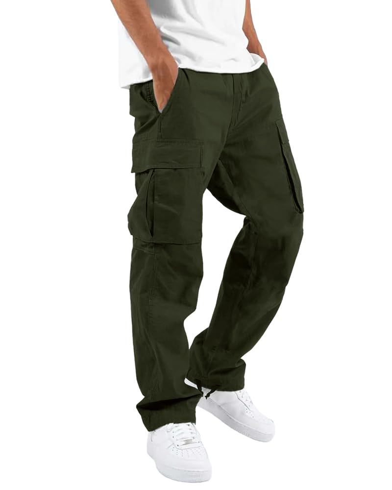 Noble Monk MenS Cargo Pant | Drawstring | Solid Cargo | Multi Pockets Trackpant