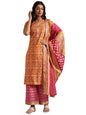 Libas WomenS Cotton Kurta Set (36618H_Orange