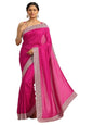 Libas Womens Embellished Silk Blend Saree With Blouse Piece