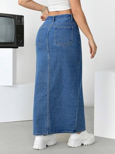 Greciilooks Denim Cotton Western Skirt Women