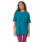 BlissClub Women The Breezy Boyfriend Tee| BreezeFlo Fabric| Oversized Relaxed fit | Tops for Women | Activewear