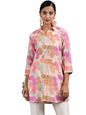 Libas WomenS Silk Blend Printed Straight Kurti (37214R_Pink