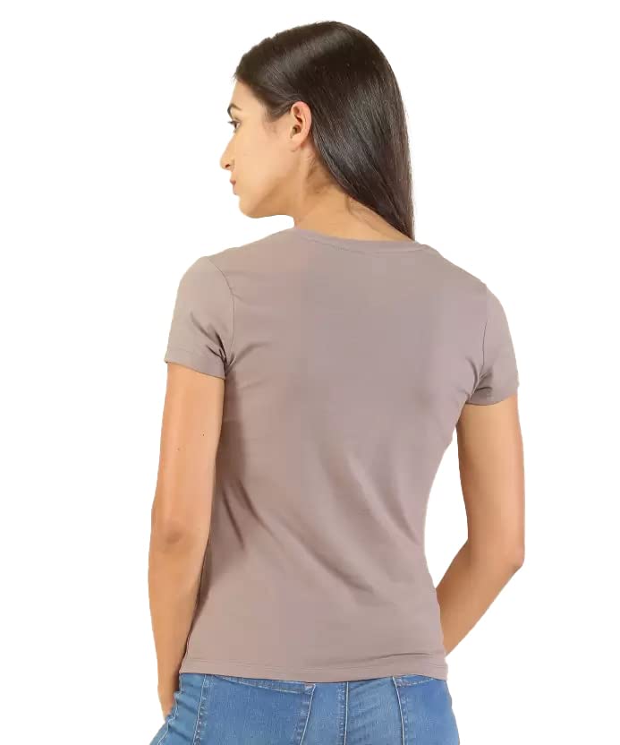 Lyra Pure Cotton Round Neck Printed T-Shirt For Women