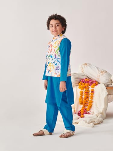 Pspeaches Boys Regular Kurta With Pyjamas (8-10Years)