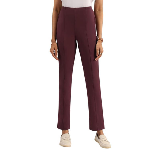 Blissclub Womens Straight Pants (Ultimatestraight_Purple_Prachi Rebel